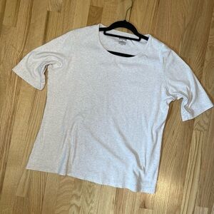 Duluth Trading Co 3/4 Sleeve Shirt Beige Size Large